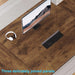 Large Rustic Brown Computer Desk, 78 Inch Long Wood Home Office Desk