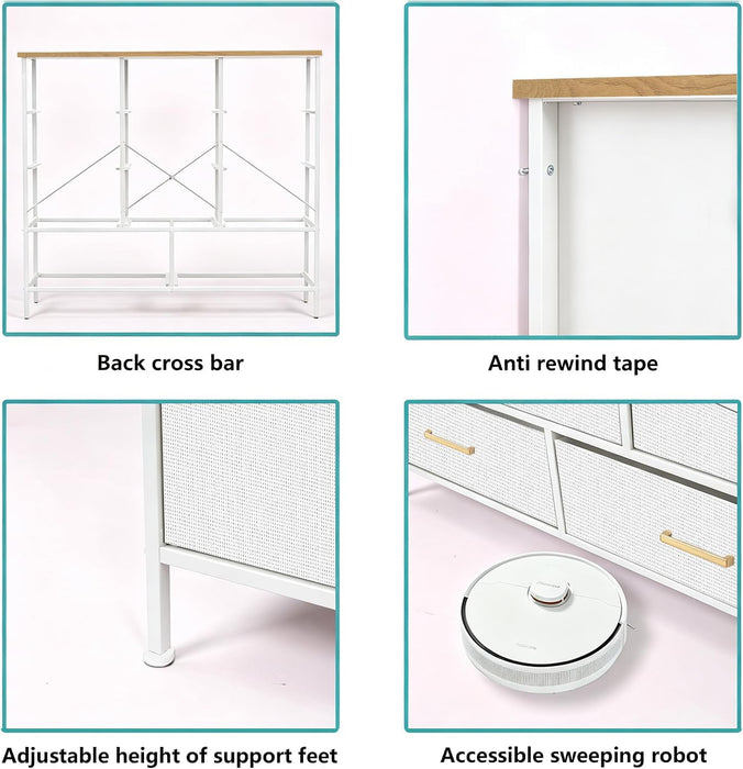 Dresser for Bedroom with 11 Storage Drawers, Tall Chests of Drawers