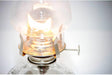 Clear Glass Oil Lamp, with #2 Burner and 7/8 Inch Wick for Accent Lighting or Centerpiece Table Decor
