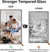 30x48 Black Bathroom Mirror Shatterproof Tempered Glass