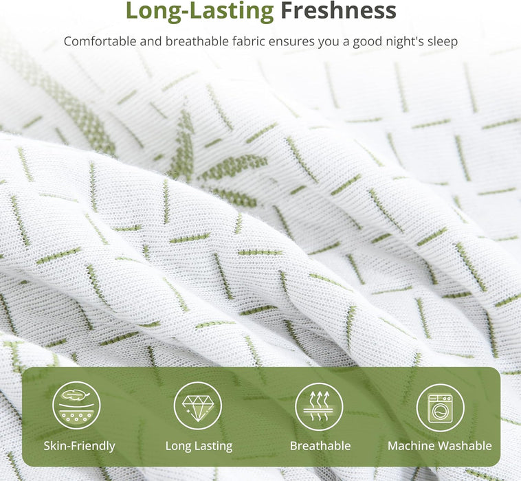 EGOHOME 8 Inch Twin Mattress Medium Plush, Green Tea Memory Foam Mattress