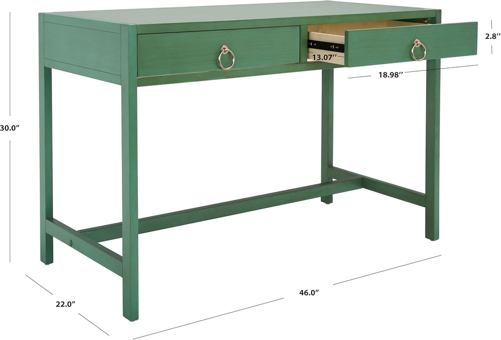 Home Collection Esther Turquoise 2-Drawer Desk