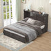 Queen Murphy Wallbed Cabinet Grey USBChargingStation