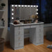 White Makeup Vanity Desk 9 Drawers Wood Dressing Table with 3 LED Bulb Light Mirrors, Glass Top, Hidden Storage Shelves