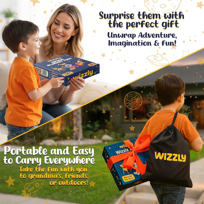 Space Original Blanket Fort Building Kit for Kids, 4 Blanket  Toy, Make a Portable Playhouse, Play Tent Boy and Girl Indoor Outdoor Build Set, STEM Children Toy, Ages 4, 8, 12 +