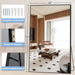Large Mirror Full Length 72"X44",Oversized Floor Mirror with Stand