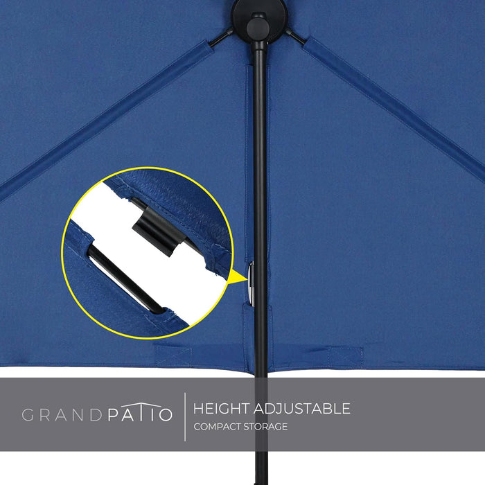 Balcony Umbrella, 6X4 FT Rectangular Outdoor Umbrella
