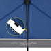 Balcony Umbrella, 6X4 FT Rectangular Outdoor Umbrella