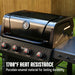 4-Burner Gas Grill with Side Tables, 36,000 BTU, 559 Sq. In., Black | Outdoor Propane BBQ Grill with Premium Enameled Coated Chamber Body & Porcelain-Enameled Grates for Deck Party & Patio BBQ