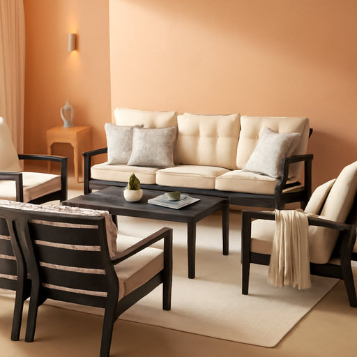 7 Seats HDPE Patio Conversation Sets, Outdoor Patio Furniture Set
