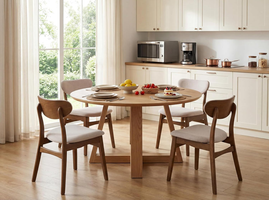 Wooden Dining Chairs Set of 4, Farmhouse Kitchen Chairs
