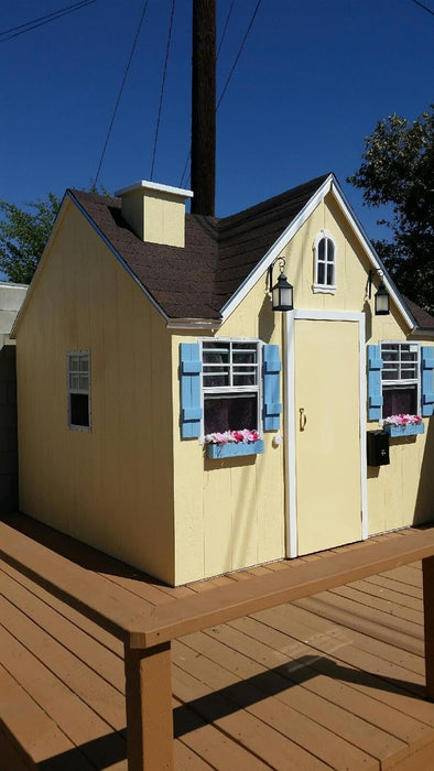 2 Pack Shed Window 14" X 21" White J-Channel Playhouse Window White Flush, Chicken Coop Window, Shed Window