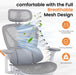 Big & Tall Ergonomic Mesh Office Chair 350Lbs, High Back Reclining Gaming Desk Chair with 3D Headrest, Adjustable Armrests, Lumbar Support & Retractable Footrest, Gray
