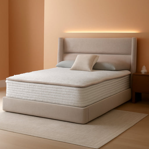 12 Inch Queen Size Mattress, Hypoallergenic & Back Pain Relief, Hybrid Queen Mattresses in a Box with Smarts Coils, Fiberglass Free Certipur-Us Certified Colchones No Box Spring Needed