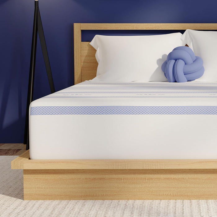 Gel Memory Foam Mattress, Fiberglass Free 8-Inch Certipur-Us Certified Bed-In-A-Box, Full, White