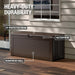 Extra Large Resin Outdoor Storage Deck Box (134 Gal), Weather Resistant, Brown, Deck Organization for Home/Backyard/Pool Chemicals/Toys/Garden Tools/Porch/Patio Cushions