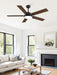 52 Inch Ceiling Fans with Lights, Smart Remote/App Control, Modern Ceiling Fan with 6 Speeds & 3CCT, Dimmable 30W LED, Quiet DC Motor, Noiseless for Living Room, Bedroom, Kitchen, Black
