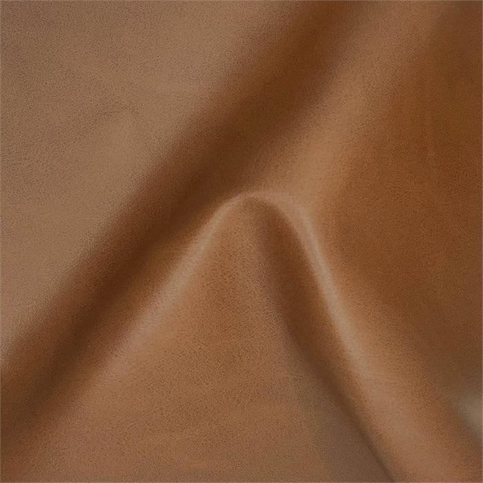 18” Warren Ottoman Square Faux Leather Bench, Stationary Ottomans, Backless Chair, Footrest for Living Room, Footstool Office, Bedroom, Padded Seat, Caramel Brown