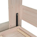 Queen Size Murphy Wallbed Beige With ConvertibleSofaLED