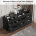 Long Dresser for Bedroom,63 Inch Dresser with 9 Drawers and Power Outlet, Large Modern Storage,Usb Charging Station, Chest of Drawers for Bedroom, Living Room, Hallway