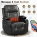 Living Room Furniture Set, Loveseat Recliner and 2PC Massage Recliner Chair, Luxury Reclining Sofa 3PC Set for Living Room (2+1+1)