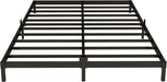 6 Inch Bed Frame Queen Size Low Profile, Metal Platform Low Bed Frame, Heavy Duty Support Low Profile Bed Frame, No Box Spring Needed, Noise Free, Easy Assembly, Prevent Mattress from Sliding