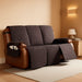 Waterproof Recliner Sofa Cover 1-Piece Couch Covers for Reclining Couches Reclining Sofa Cover Washable Furniture Protector with Elastic Straps Pocket for Kids, Pets (Chocolate, 3 Seater)