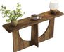 Console Table for Entryway, 71-Inch Farmhouse Entryway Table with Sturdy Geometric Frame, Extra Long Sofa Console behind the Couch for Living Room, Foyer, Entrance, Rustic Brown