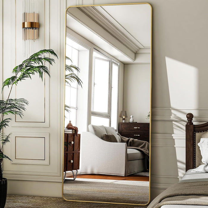71"X32" Full Length Mirror, Large Floor Mirror with Stand