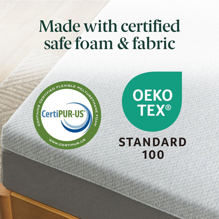 10 Inch Ultima RV Memory Foam Mattress [New Version], Short Queen, Fiberglass Free, Medium Firm Feel, Breathable Memory Foam, Certified Safe Foams & Fabric, Mattress in a Box