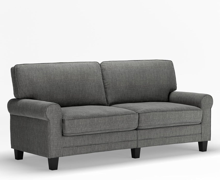 61" Linen Loveseat - Charcoal