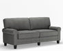 61" Linen Loveseat - Charcoal