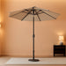 Patio Market Outdoor Table Umbrella with Auto Tilt and Crank, Large Sun Umbrella with Sturdy Pole & Fade Resistant Canopy, Easy to Set