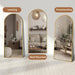 69"X28" Arched Full Length Mirror, Standing Floor Mirror, Gold