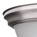 13 In. 2-Light Brushed Nickel Flush Mount