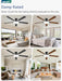60 Inch Ceiling Fan with Lights and Remote, 30W 12" LED Panel Flush Mount Ceiling Fan, 6-Speed Quiet DC Motor Modern Low Profile Ceiling Fan with Reversible Blades for Living Room, Bedroom, Patio