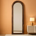 Arched Full Length Floor Mirror 63x21Inches Walnut