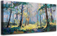 Forest Wall Art for Living Room 48"X24", Botanical Nature Scenery Wall Decor, Tree Landscapes Canvas Painting Artwork for Home Hallway Dining Room Office Bedroom