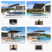Poolside Shade Umbrella 8' X 8' Low Seating Areas Grey | Perfect Poolside Shade, Raise & Lower Canopy, Adjustable Tilt, Poolside Design, Lower Shade Coverage for More Cooling Comfort