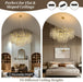 Gold Crystal Chandelier 43 Inch Tree Branch Chandelier 12-Lights