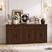 70" Buffet Cabinet with Storage, Large Modern Farmhouse Sideboard