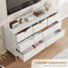 White 7 Drawers Dresser for Bedroom,54" Large Chest of Drawers