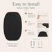 Black Oval Bathroom Mirrors 30X48 Inch