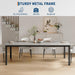 Grey Industrial Dining Table 78Inch MortiseTenonJoint