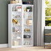 74" Tall Bookshelf, 6-Tier Floor Standing Bookcase with 2 Adjustable Shelves, 24" Wide Open Storage Shelf, Modern Display Organizer for Home Office, Living Room, Bedroom, Study