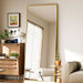 65"X24" Floor Mirror Full Length, Bedroom Floor Body Mirror with Stand, Large Gold Mirror, Leaning, Standing or Hanging Horizontally/Vertically
