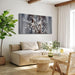Wall Art for Living Room Large Modern Wall Decor Canvas Paintings for Wall Decorations White Flower Brown Bedroom Office Artwork Plum Blossom Art Prints Framed