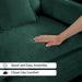 78Inch Green Modular Chenille Sectional Sofa Collection