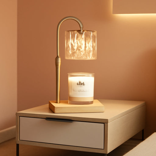 Candle Warmer Lamp with 3 Bulbs, Adjustable Height Dimmable Candle Warmer with Timer, Candle Lamp with Charming Gift Box Ribbon,Birthday Gifts for Women Mom, House Warming Gifts New Home Decor