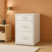 Space Solutions 18In Deep 3 Drawer Metal File Cabinet Pearl White, Letter Size, Fully Assembled